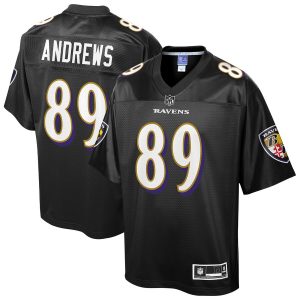 Youth Baltimore Ravens Mark Andrews NFL Pro Line Black Football Jersey