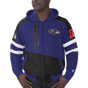 Men’s Baltimore Ravens Starter Extreme Full-Zip Hoodie